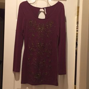 Free People NWOT Tunic-Gold/Front/Back S/P